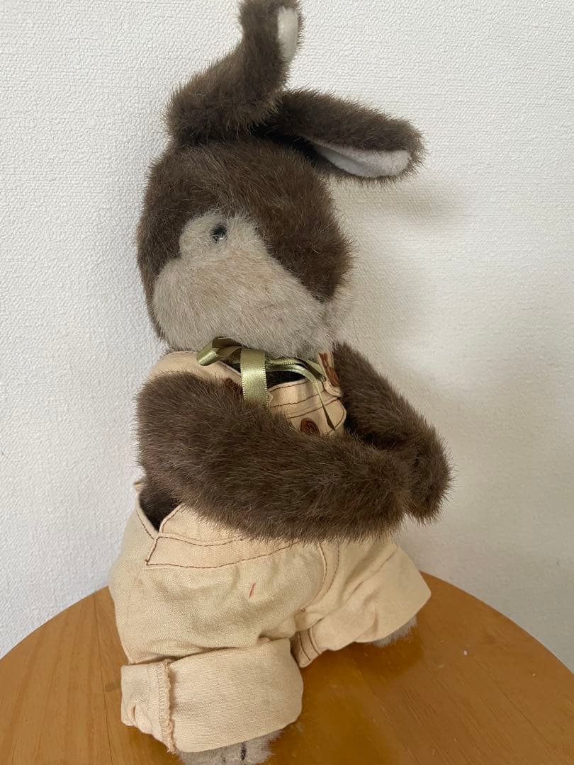 よ*こ様 ワンダフルワールド　オーバーオールうさぎ　ぬいぐるみ、ぬいぐるみブロー