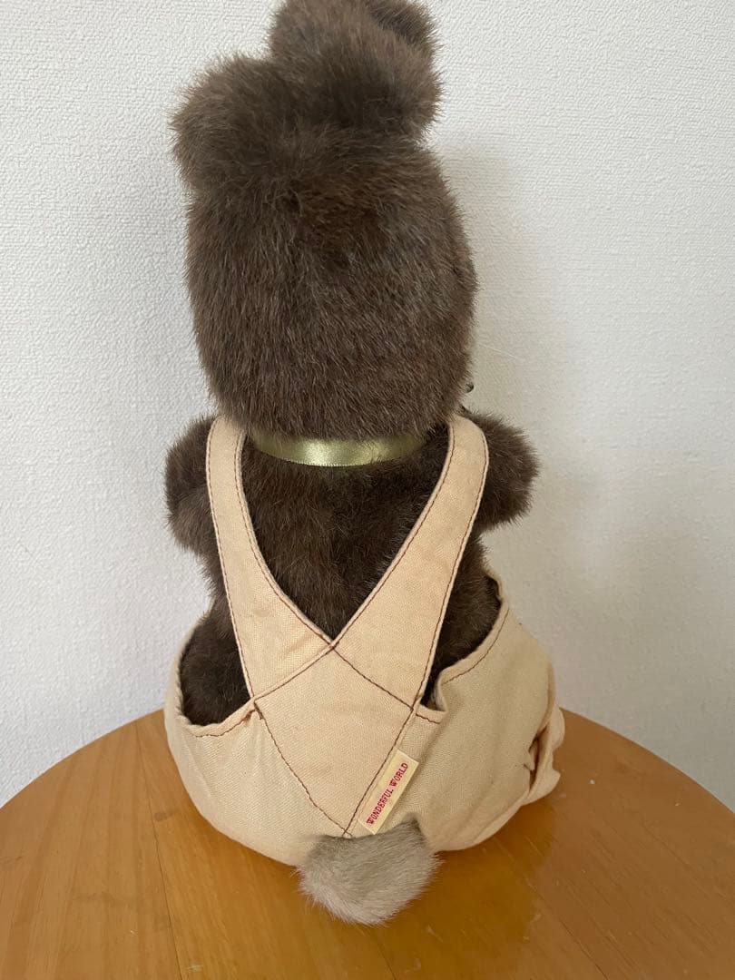 よ*こ様 ワンダフルワールド　オーバーオールうさぎ　ぬいぐるみ、ぬいぐるみブロー