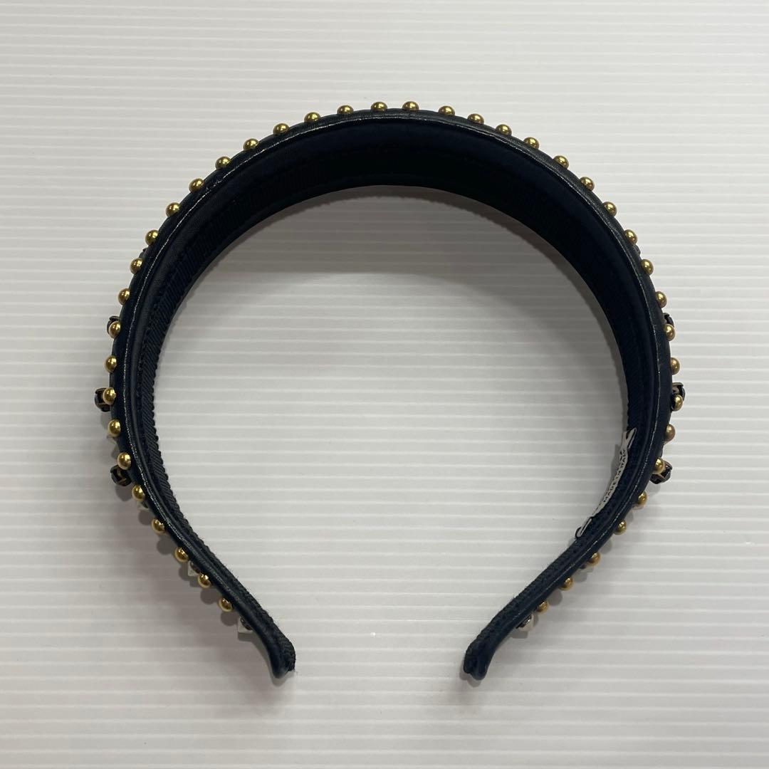 瑠衣 miu miu スタッズ イタリア製 カチューシャ