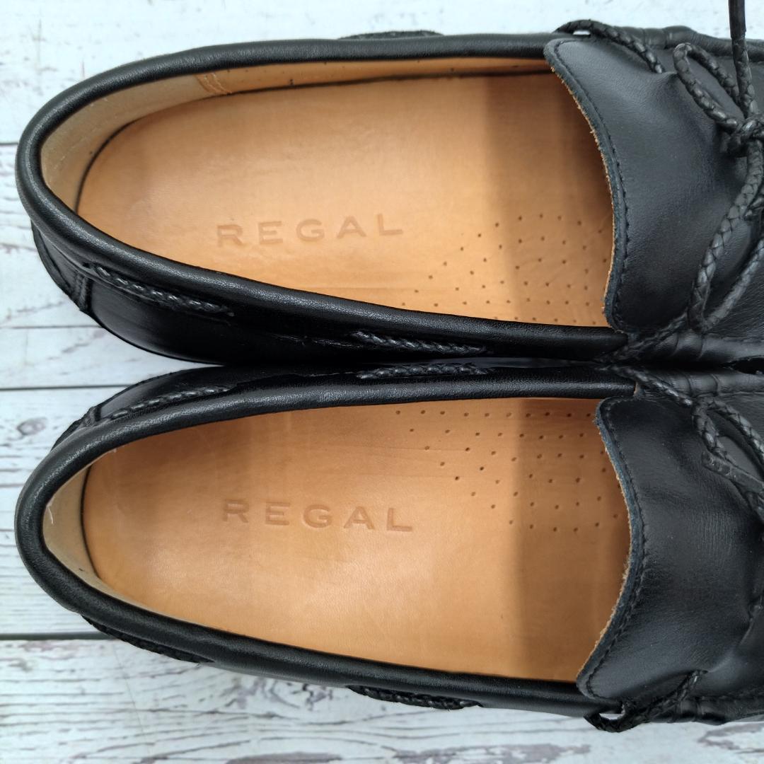美品　REGAL　リーガル　24　ドライビングシューズ　52DL　モカシン　黒