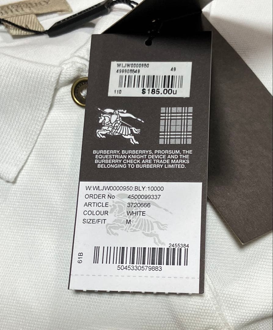 新品 BURBERRY BRIT ポロシャツ M
