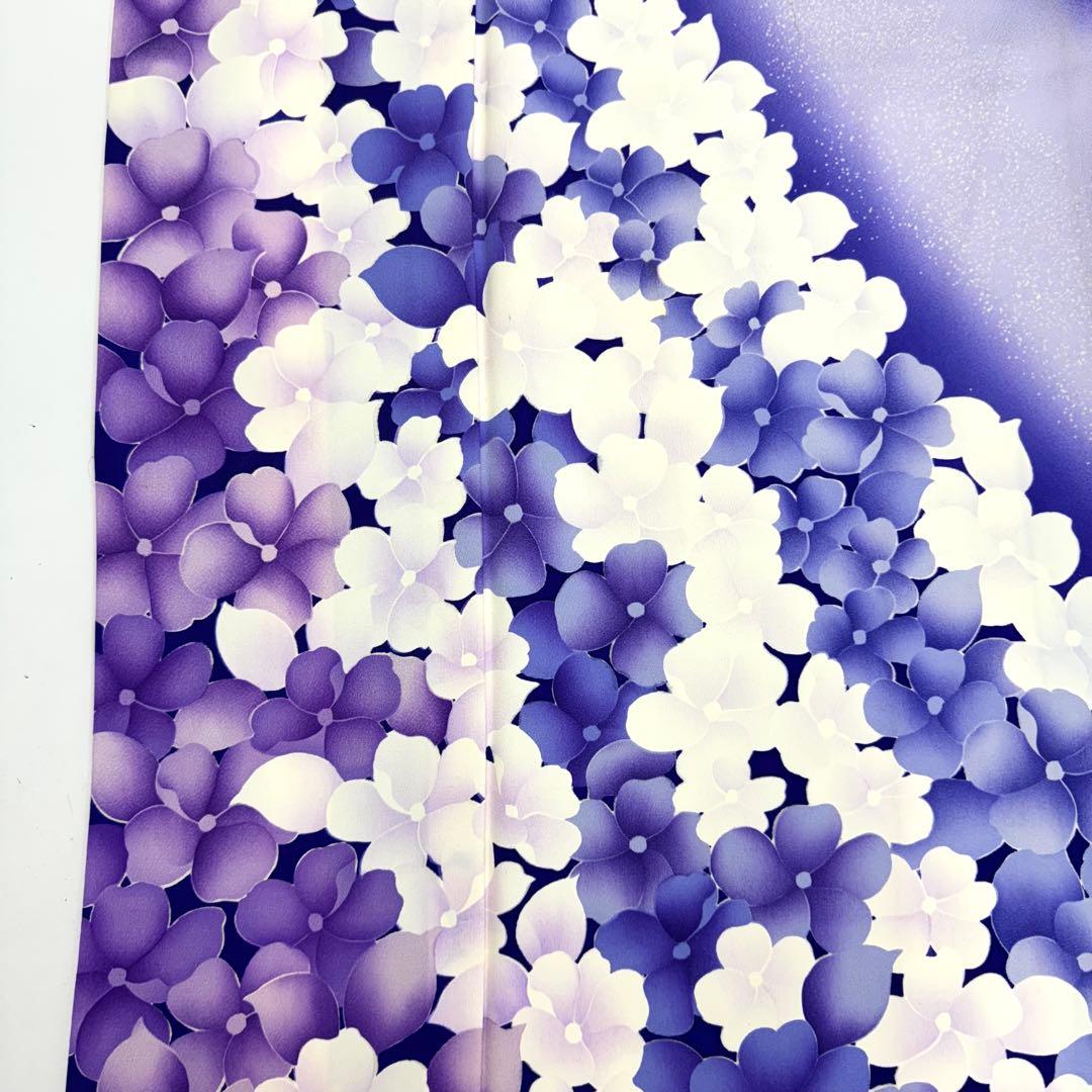 やまちゃん 振袖青紫紫成人式桜紫陽花袴華柄花柄トールサイズ NK-1146