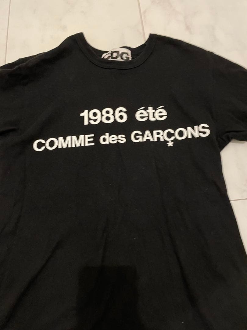 COMME des GARÇONS ブラック Tシャツ 1986年