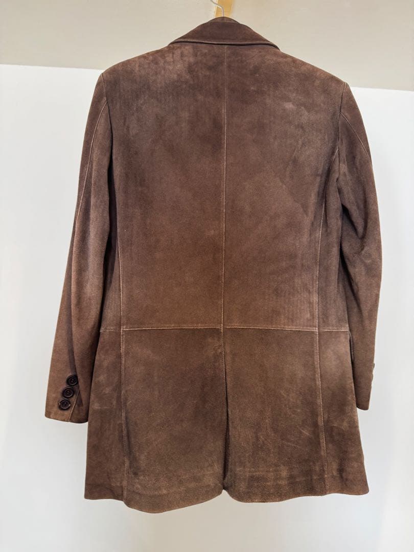Ermnegildo Zegna ブラウン 本革スエード テーラードジャケット