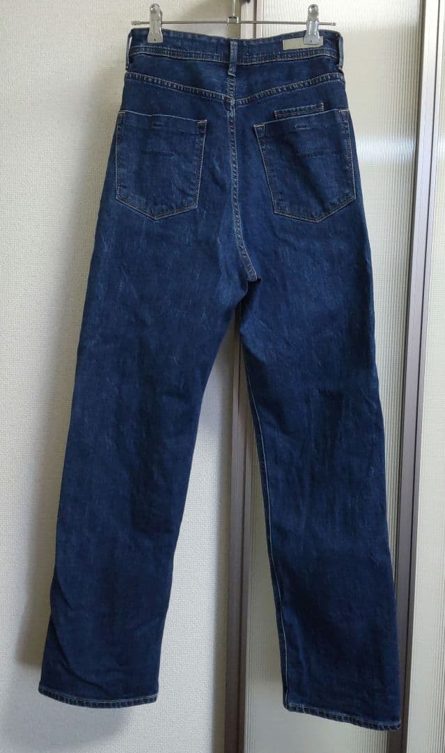 ★美品★YANUK ボーイズストレート\"LEA\" ハイウエスト ストレッチ
