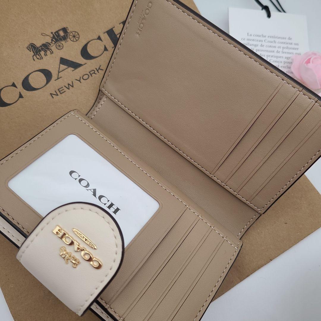 新品　COACH　コーチ　若干訳あり　　折り財布　ジップウォレット　正規品