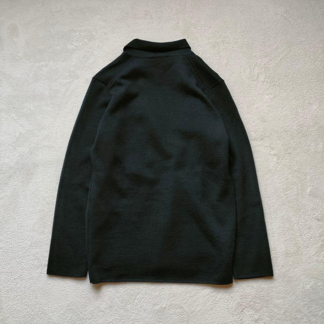ドレステリア ダブルブレストニットジャケット ロゴボタン 刺繍
