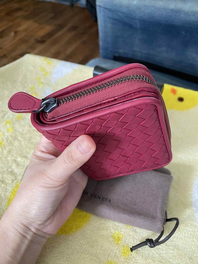 Bottega Veneta 二つ折り財布 バーガンディ