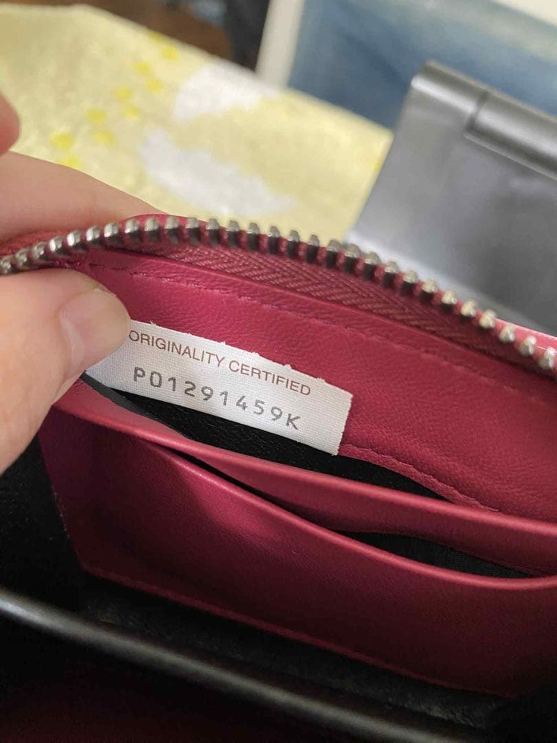 Bottega Veneta 二つ折り財布 バーガンディ