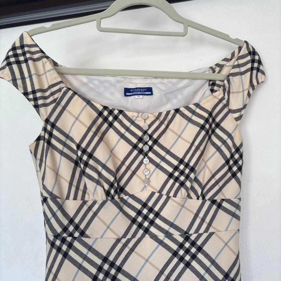 BURBERRY ブルーレーベル 38 ノースリーブワンピース