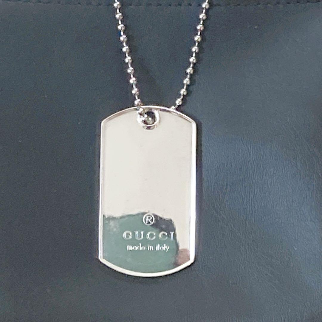 GUCCI グッチ ドッグタグ ネックレス