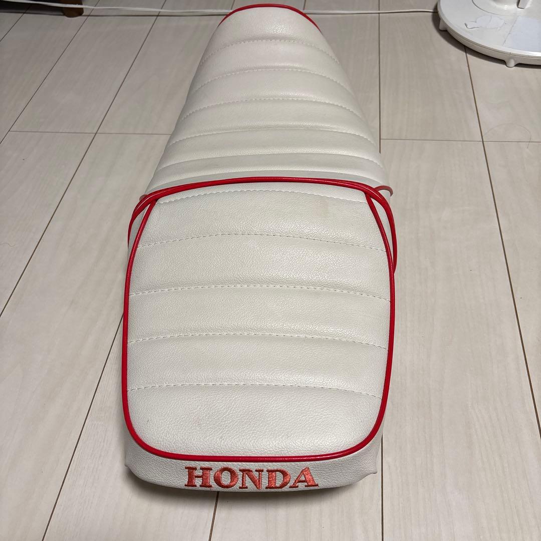 cb400nc39 HONDA バイクシート ホワイト/レッド