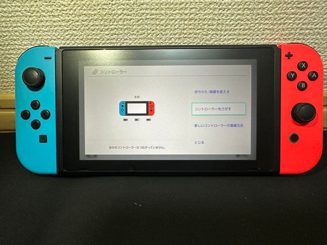 美品 バッテリー強化版 Switch 赤青 完品 動作良好