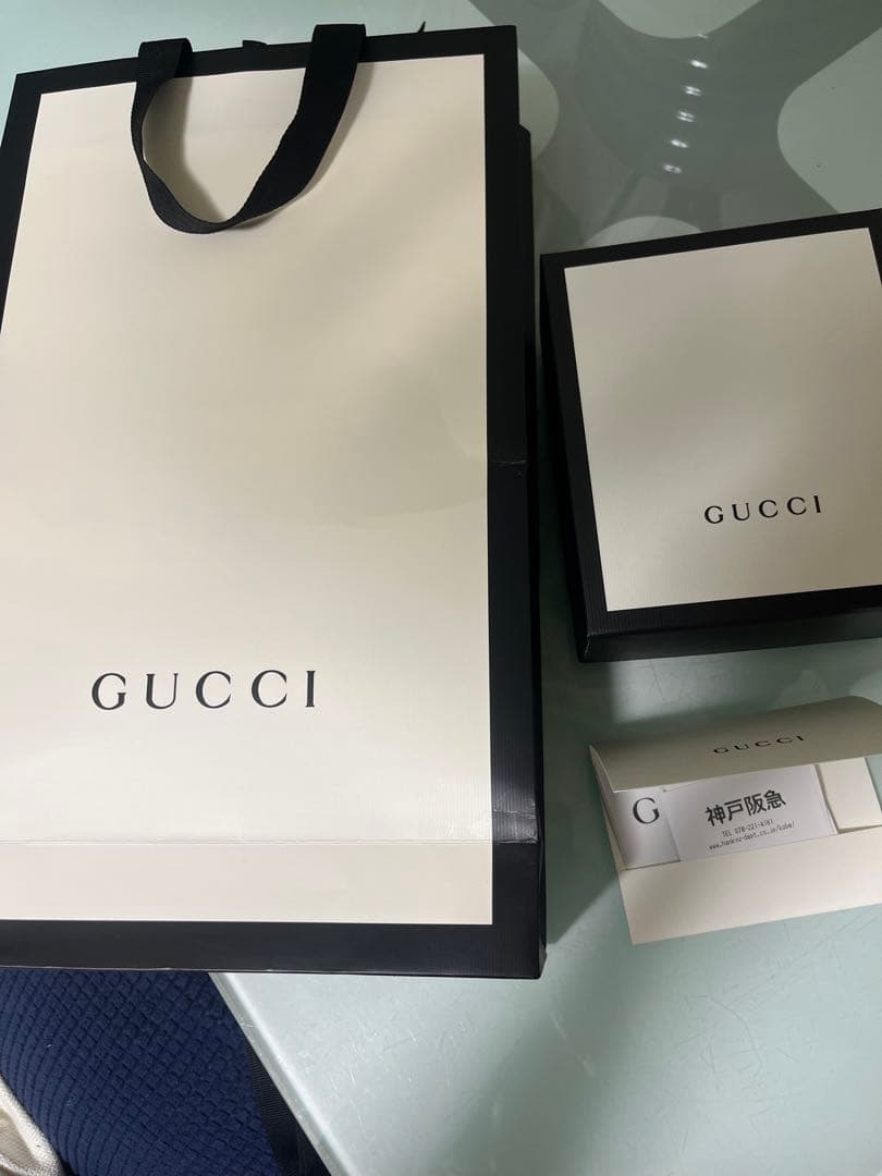 GUCCI グッチマーモントGG二つ折り財布 ベージュ