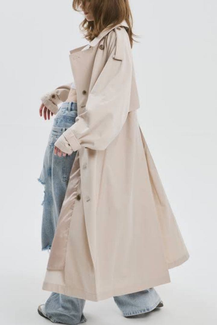THETOE Roosevelt trench coat ベージュ　S