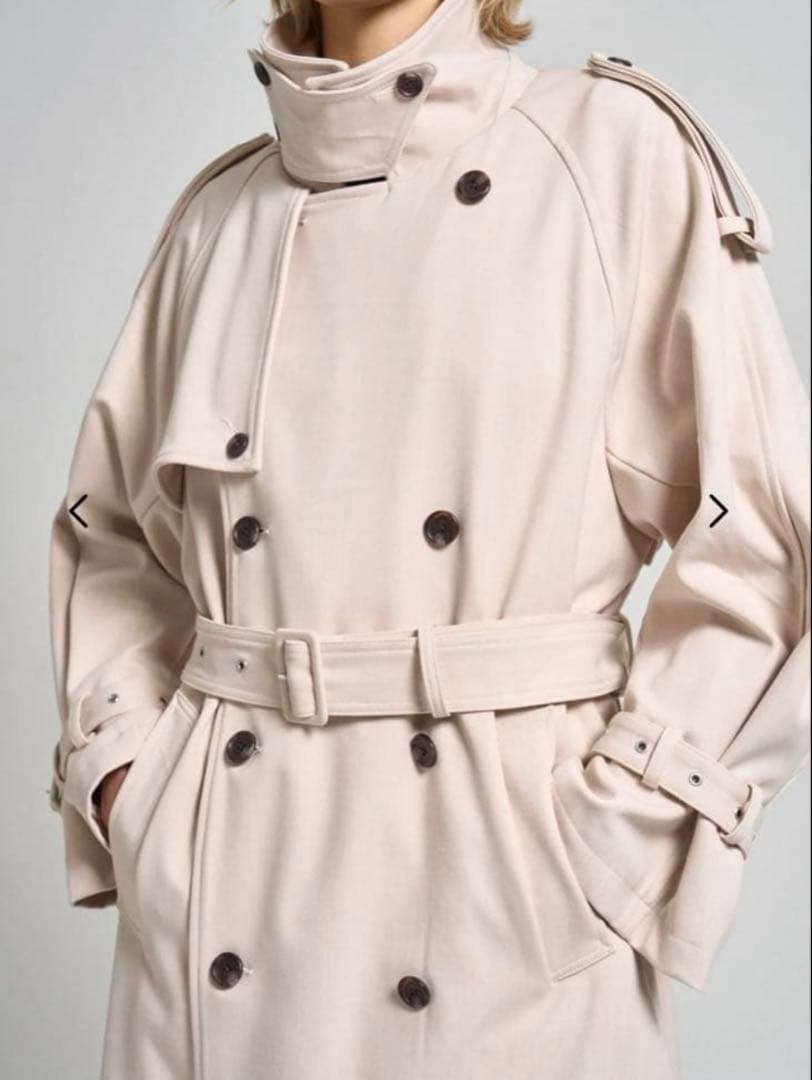 THETOE Roosevelt trench coat ベージュ　S
