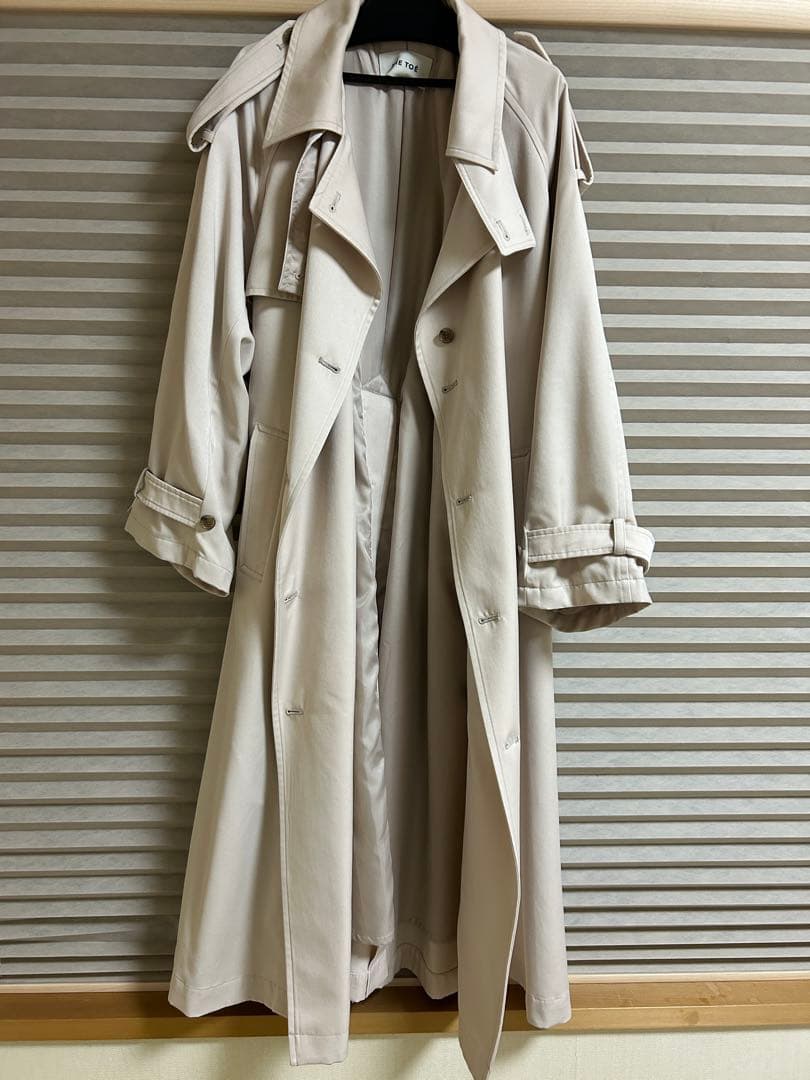 THETOE Roosevelt trench coat ベージュ　S