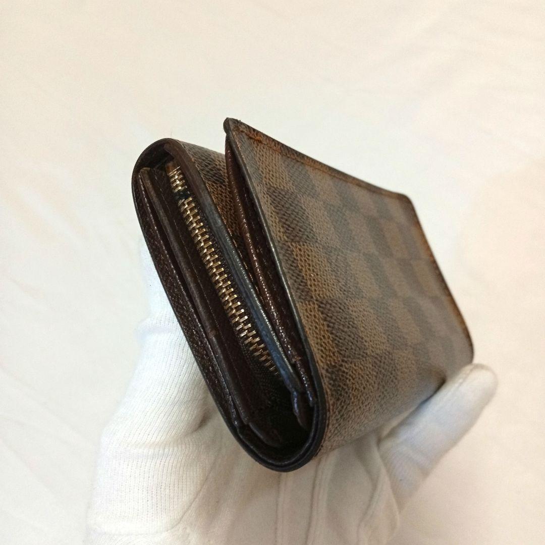 LOUISVUITTON ルイヴィトン ポルトモネビエトレゾール ダミエ 折財布