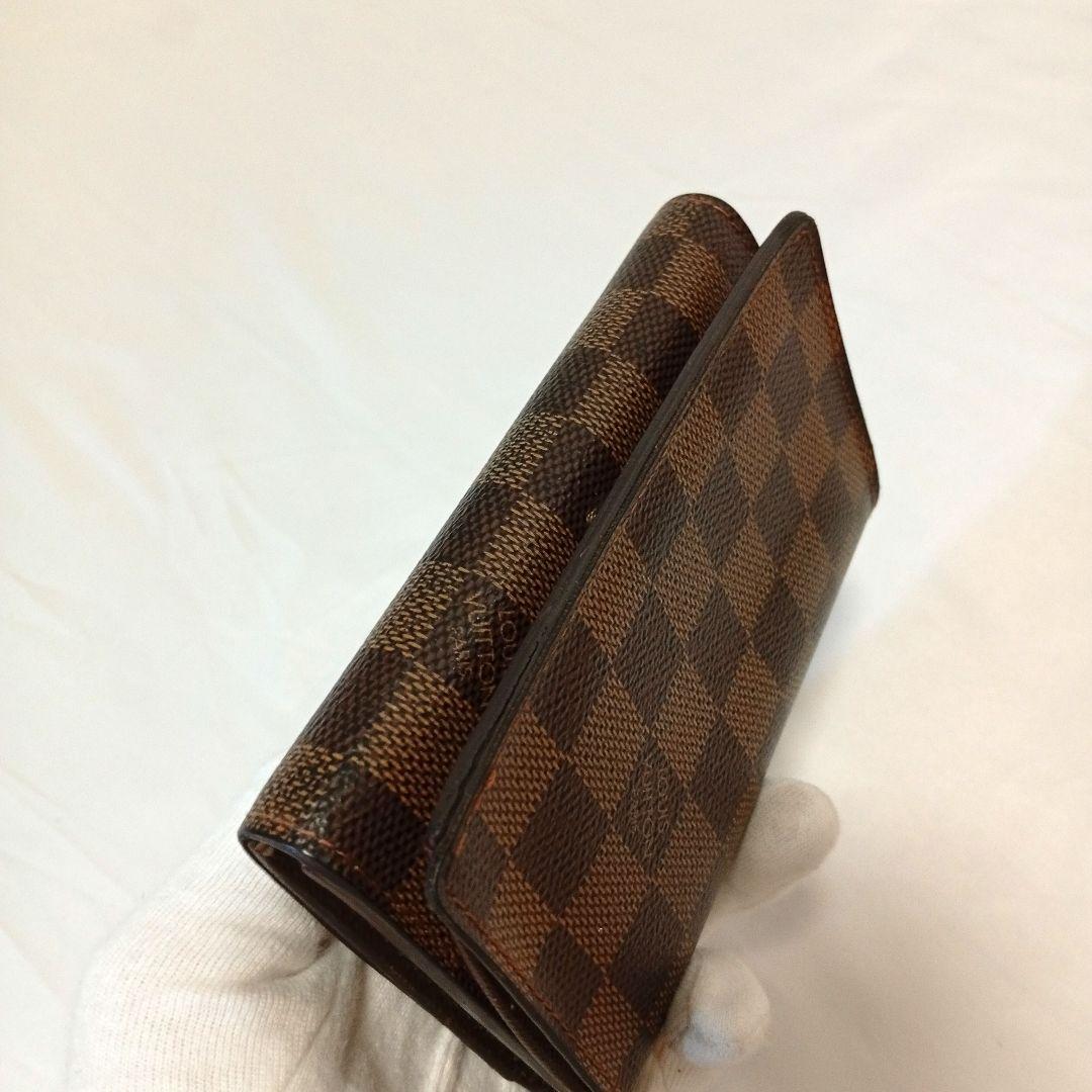 LOUISVUITTON ルイヴィトン ポルトモネビエトレゾール ダミエ 折財布