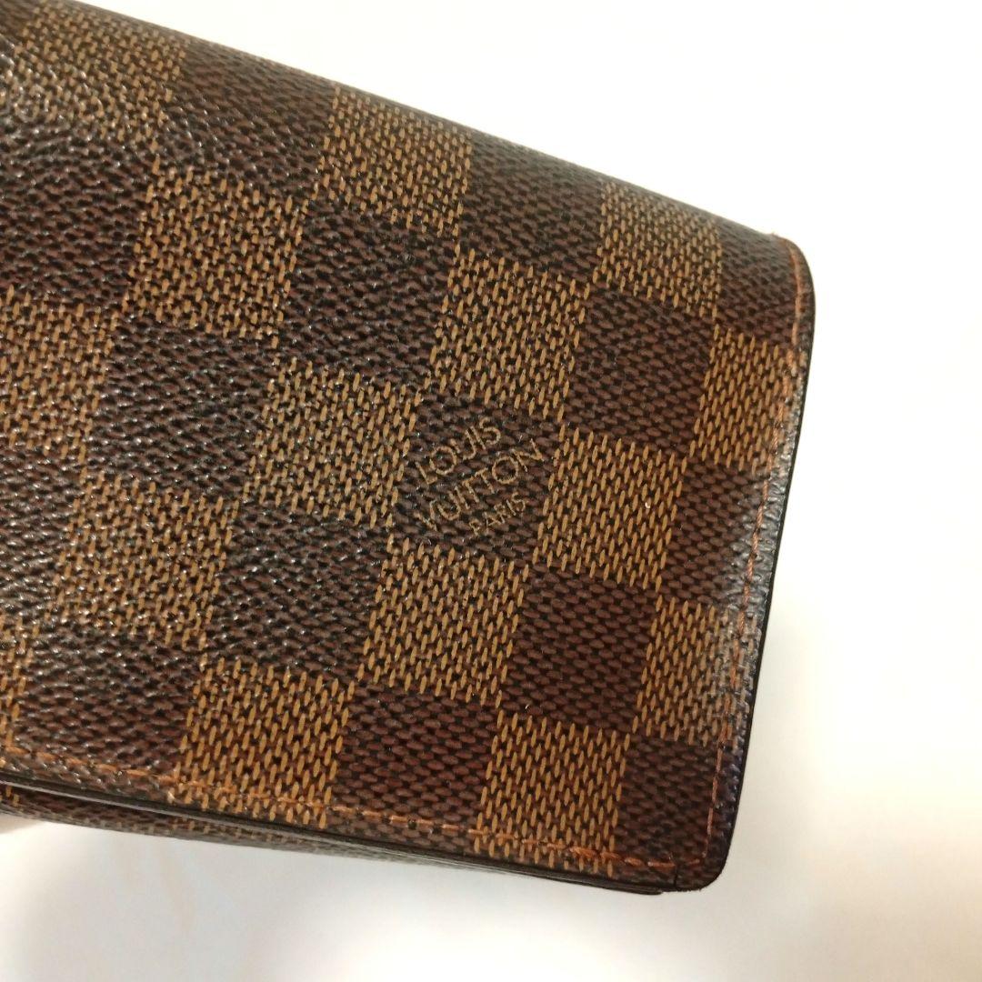 LOUISVUITTON ルイヴィトン ポルトモネビエトレゾール ダミエ 折財布