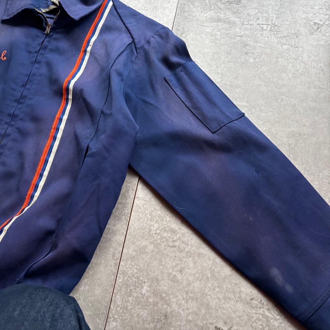 古着　50s 60s コットン　ギャバジン　ジャケット　ギャバジャン　ウィップ