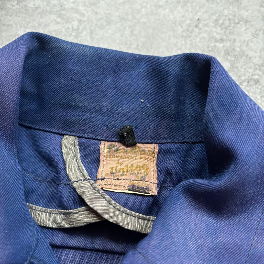 古着　50s 60s コットン　ギャバジン　ジャケット　ギャバジャン　ウィップ
