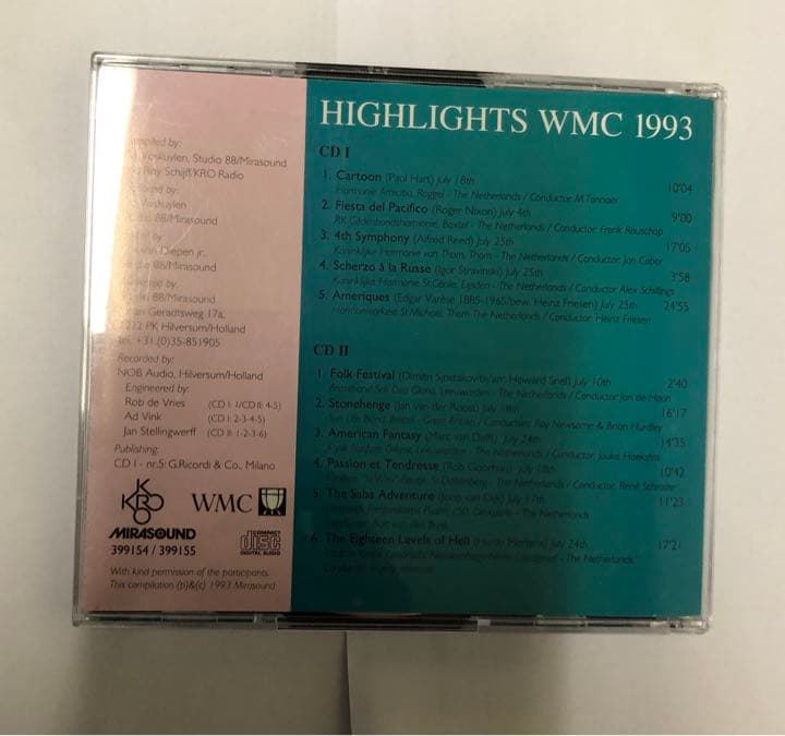 廃盤　HIGHLIGHTS WMC 1993 アルフレッドリード第4交響曲名演奏