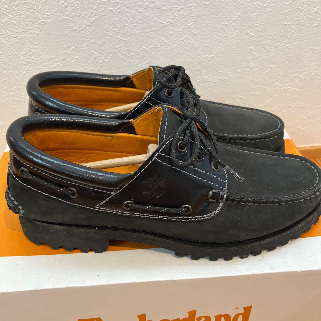 Timberland ブラック デッキシューズ　3EYE スリーアイ