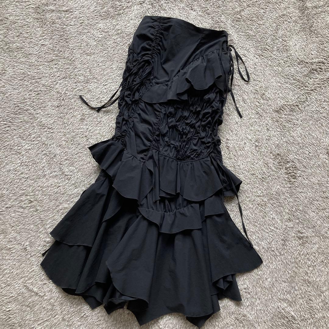 SLY SMOCKING RIBBON DESIGN スカート