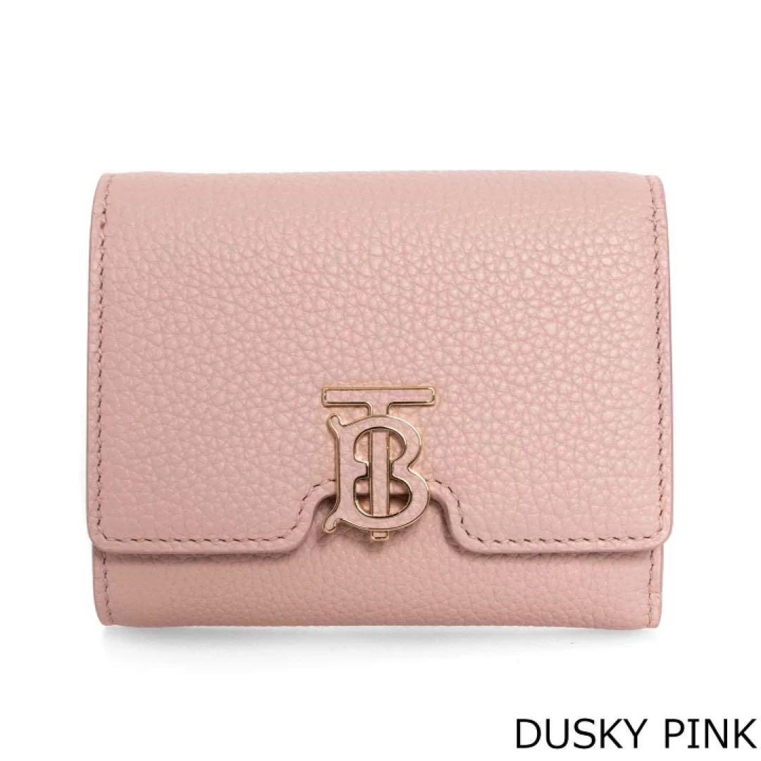 Burberry グレイニーレザー TBコンパクトウォレット