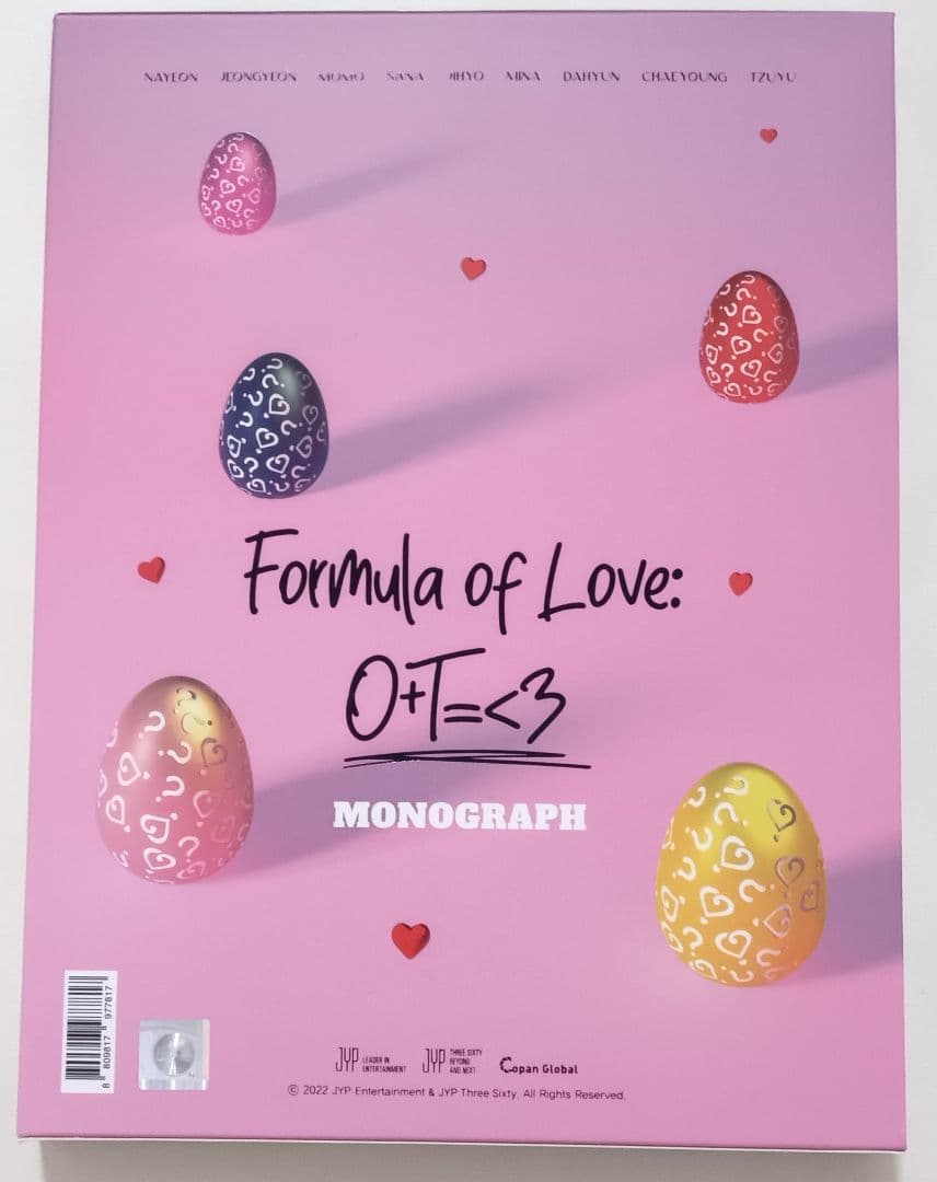 Twice Formula of Love モノグラフ