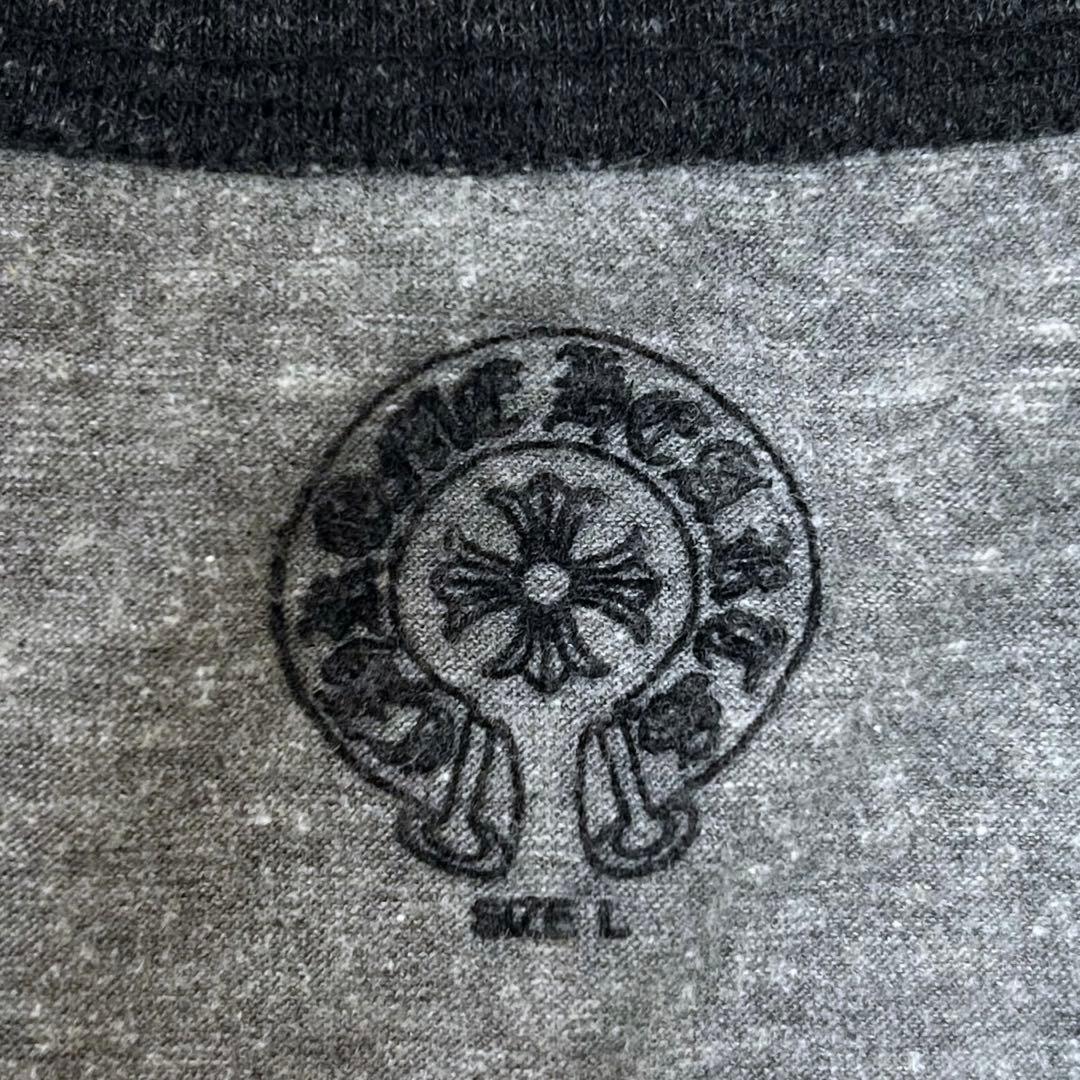 CHROME HEARTS クロムハーツ クロスロゴ ラグラン 七分袖 Tシャツ