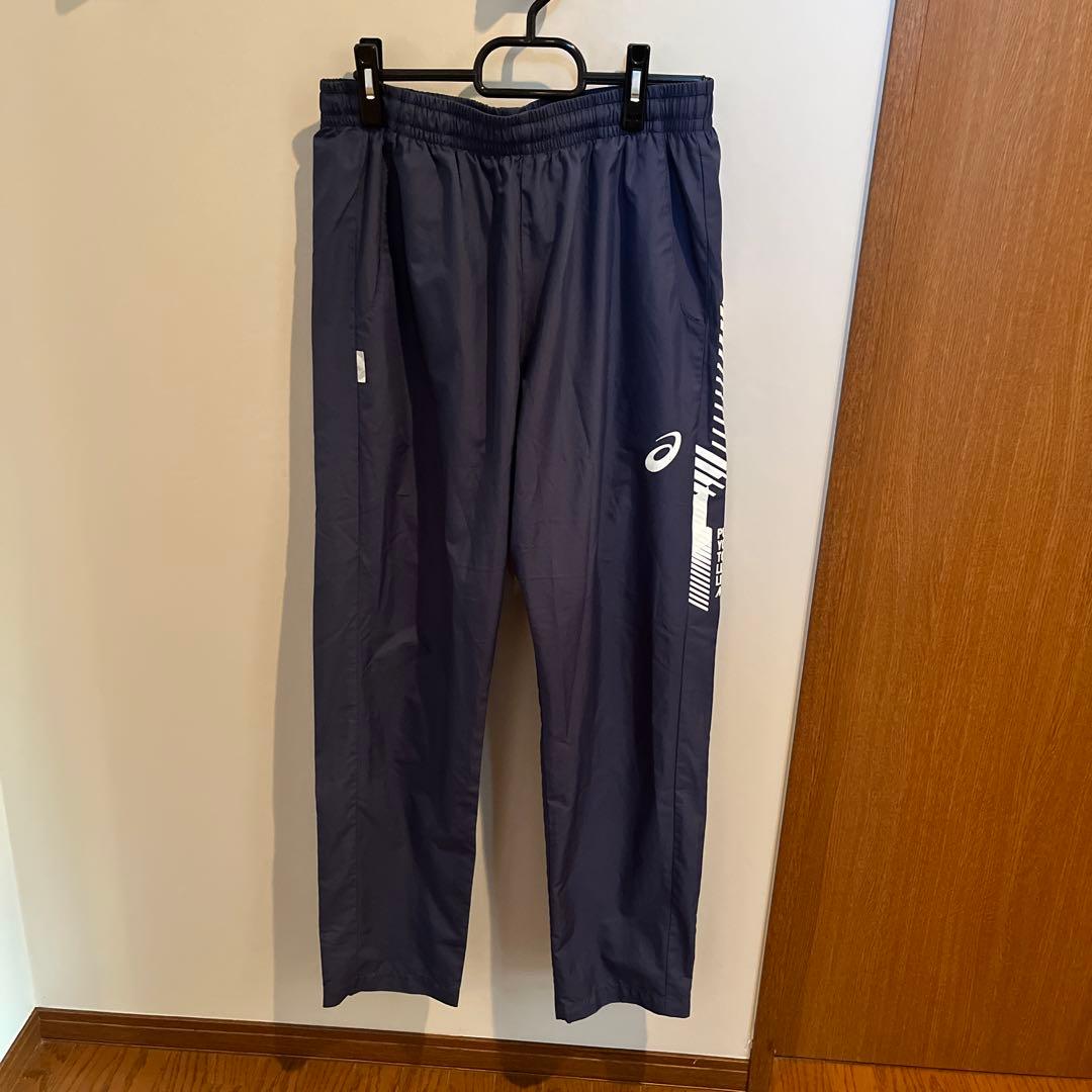 asics フード付きジャケット L ネイビー