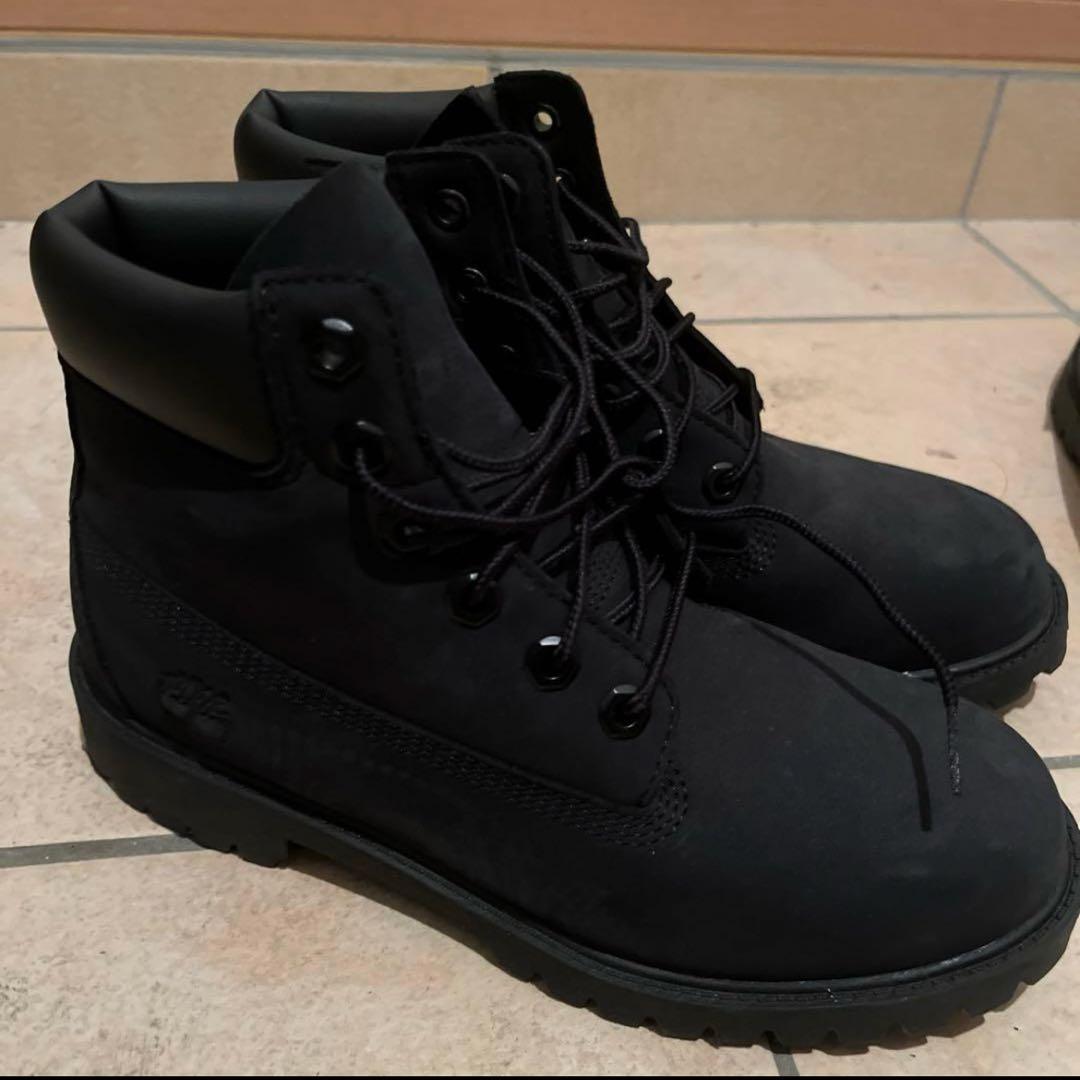 Timberland ティンバーランド 23.5 黒 レディース 6インチブーツ