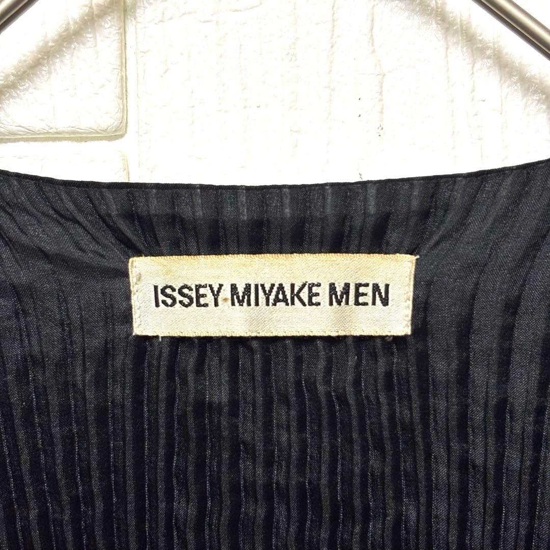 希少 90s ISSEY MIYAKE MEN プリーツ ベスト ジレ 黒 M