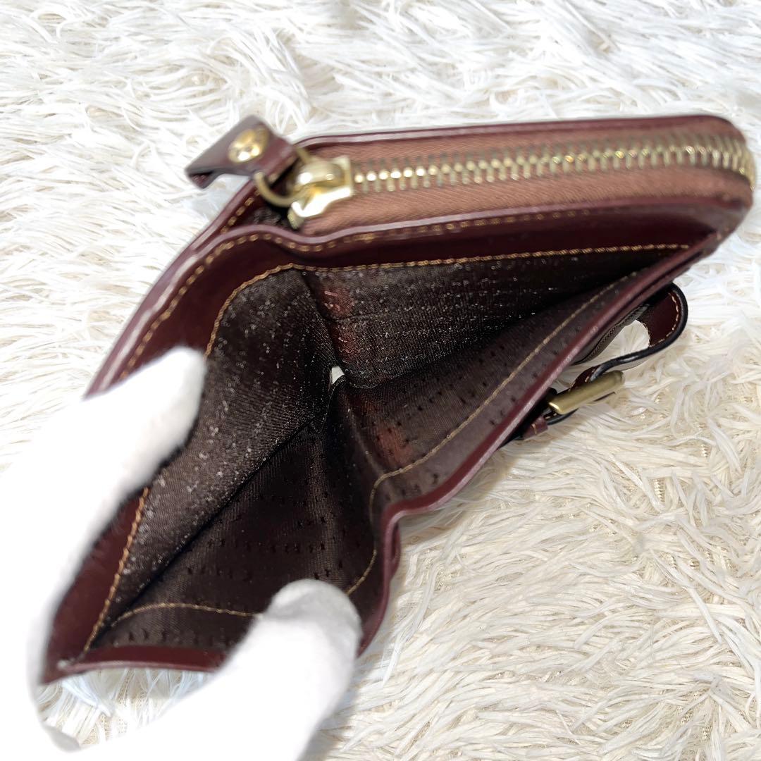 新品✨Burberry バーバリー　ノバチェック　二つ折り財布　ブラウン　レザー
