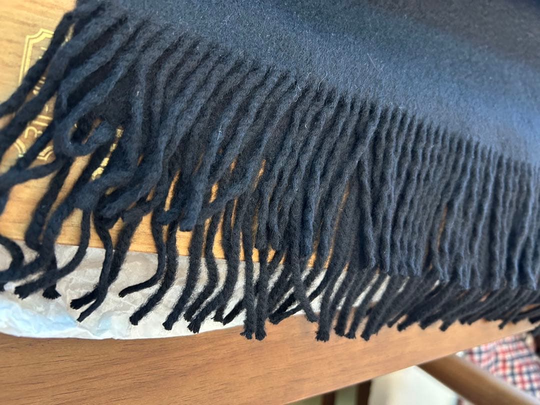 Vicuna ビクーニャ ストール 黒