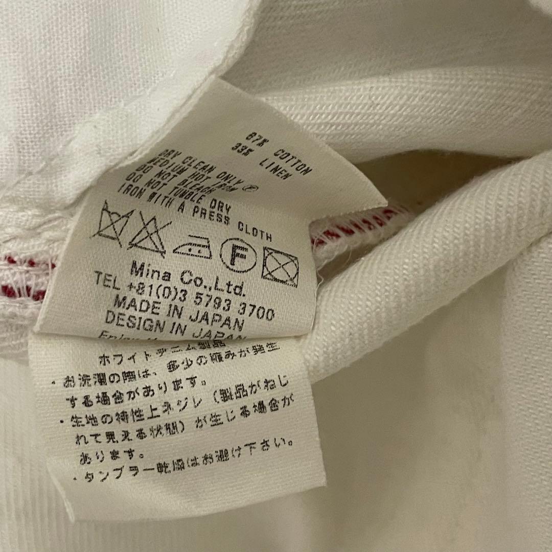極美品✨リネン✨ミナペルホネン always ロールアップ デニム ホワイト