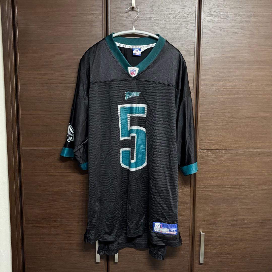 00s Y2K Reebok×NFL イーグルス マクナブ5 ゲームシャツ XL