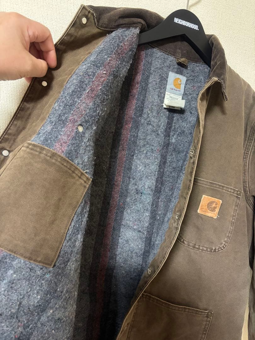 Carhartt ミシガンチョアコート　カーハート　カバーオール ブラウン
