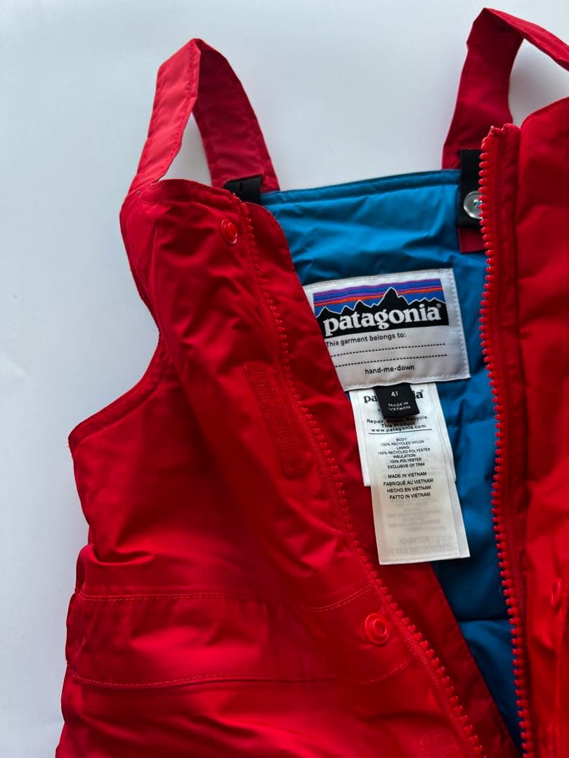 patagonia 子供用 スキーウェア レッド　4T (100)