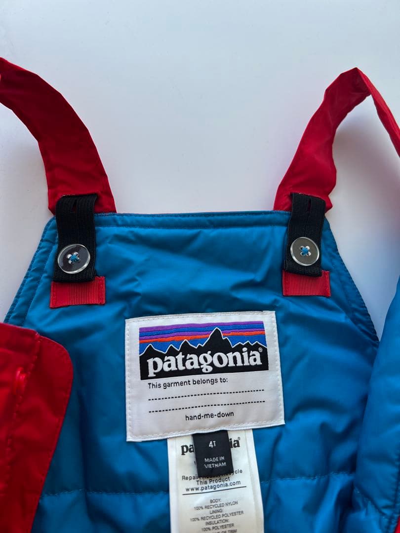 patagonia 子供用 スキーウェア レッド　4T (100)