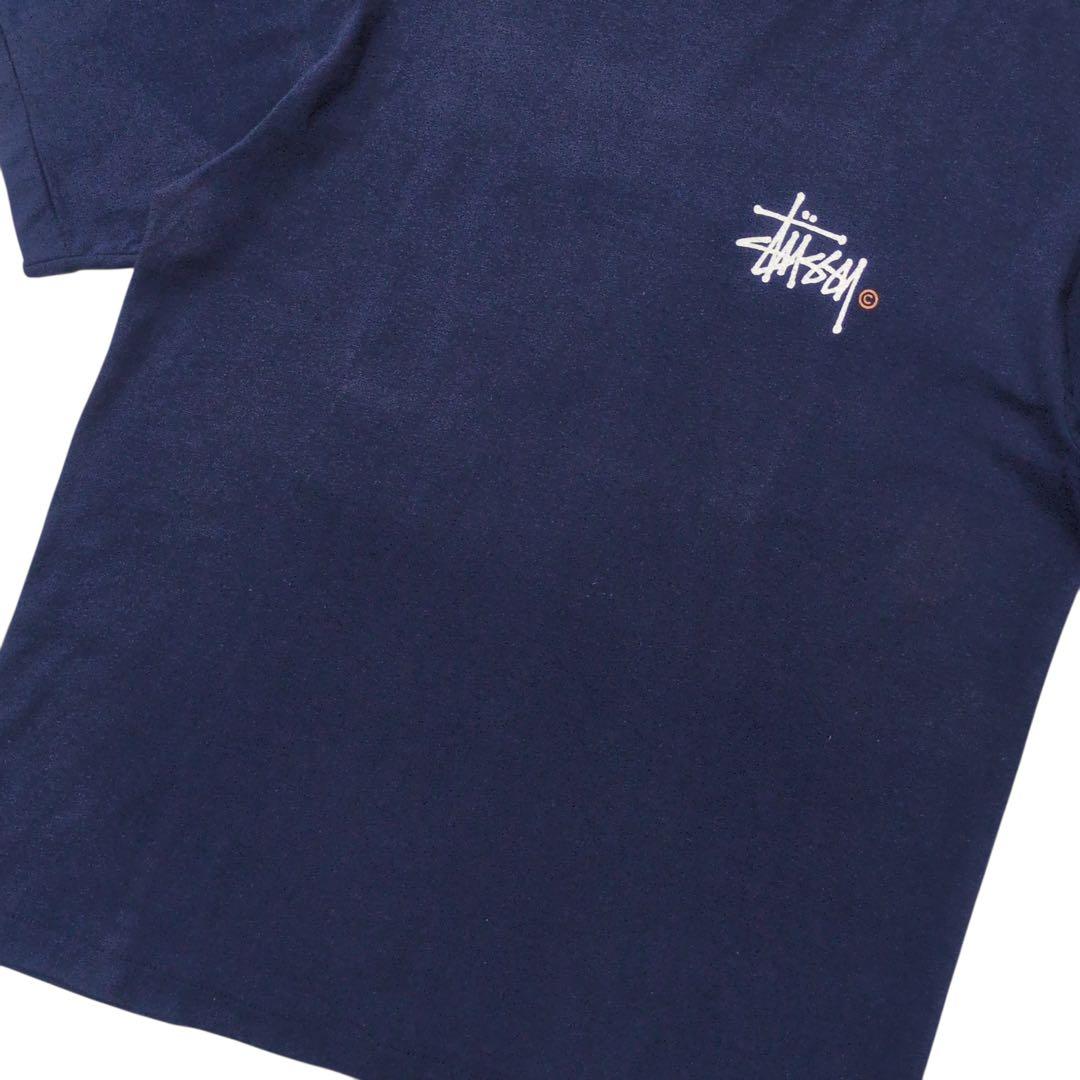 90s USA製 OLD STUSSY バックプリント　シングルステッチ