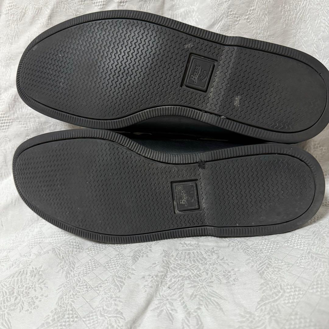 ジーエイチバス　デッキシューズ　黒　UK9　US10　EU43　28cm