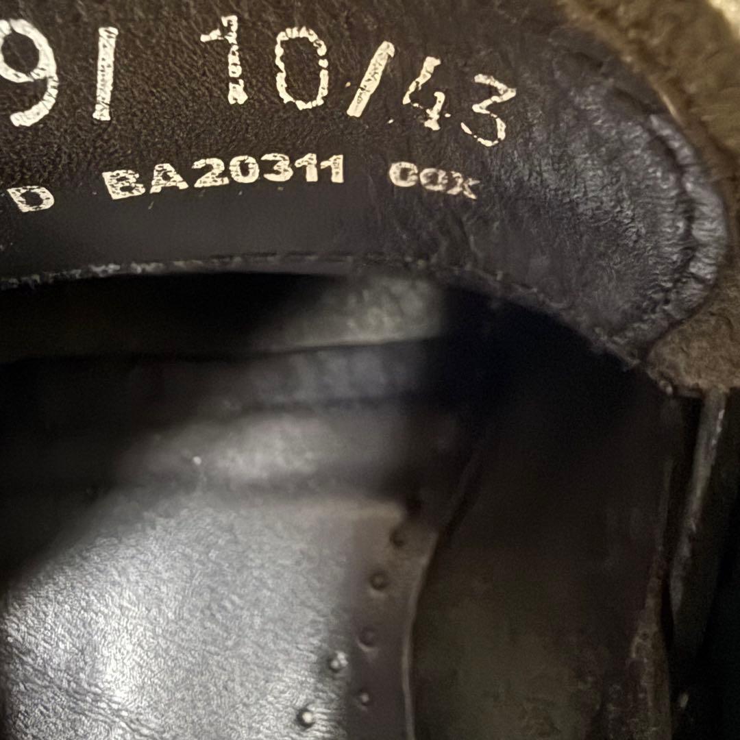 ジーエイチバス　デッキシューズ　黒　UK9　US10　EU43　28cm
