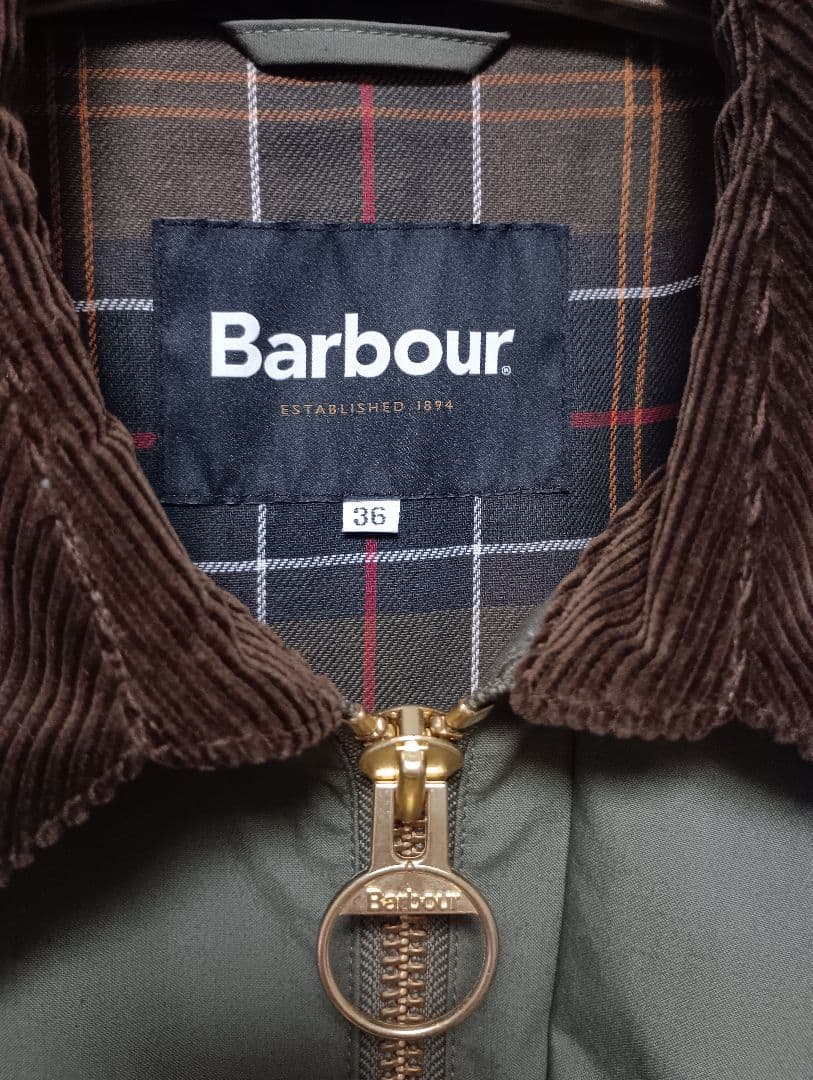 【Barbour*Spick & Span】別注 コート　カーキ　36