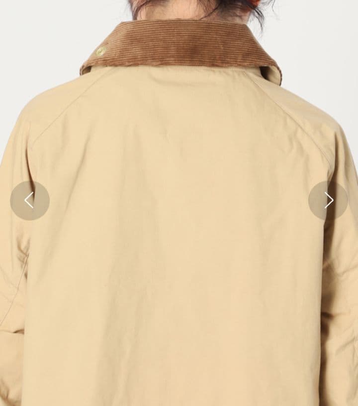 【Barbour*Spick & Span】別注 コート　カーキ　36