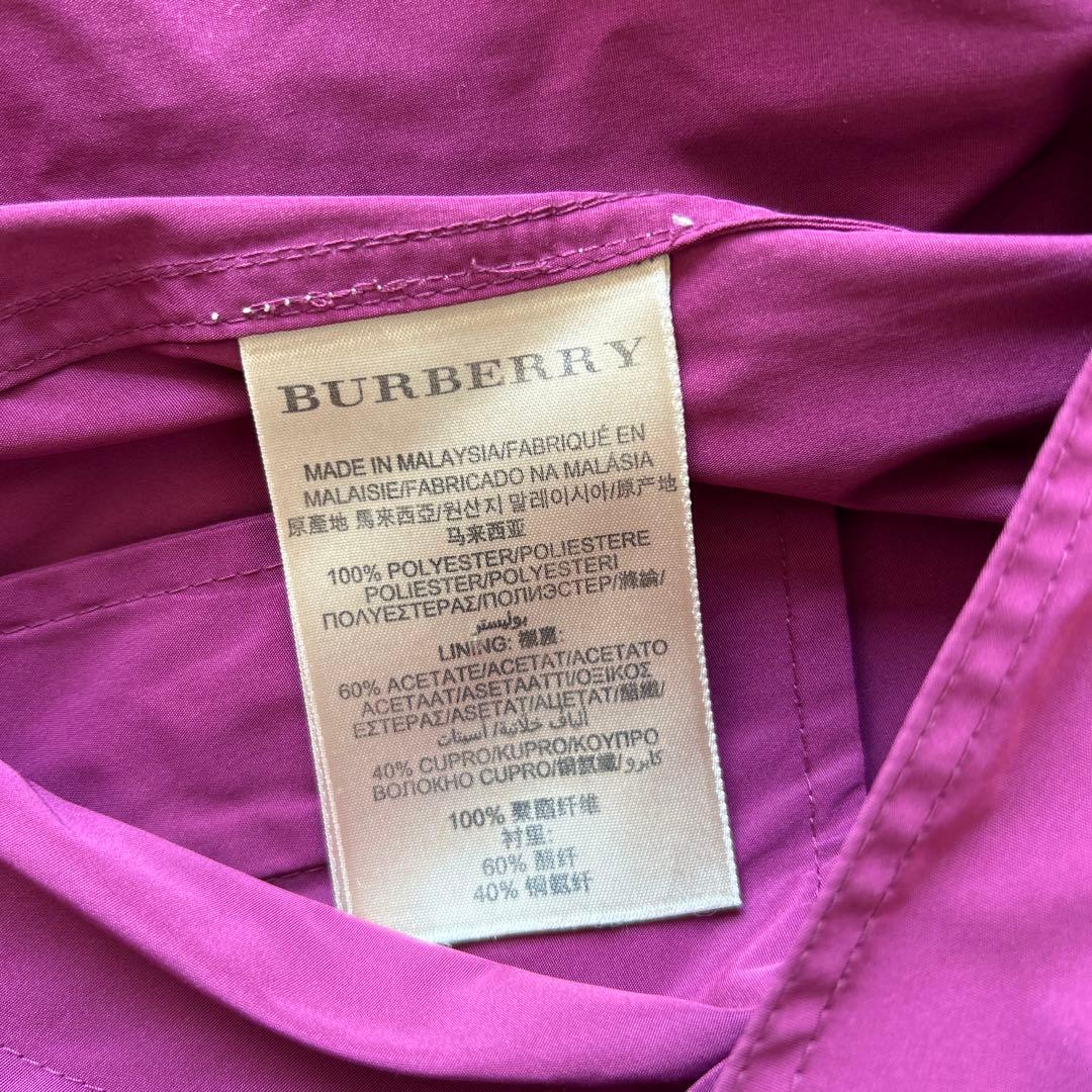 BURBERRY トレンチコート レディース US6 ピンク フリル