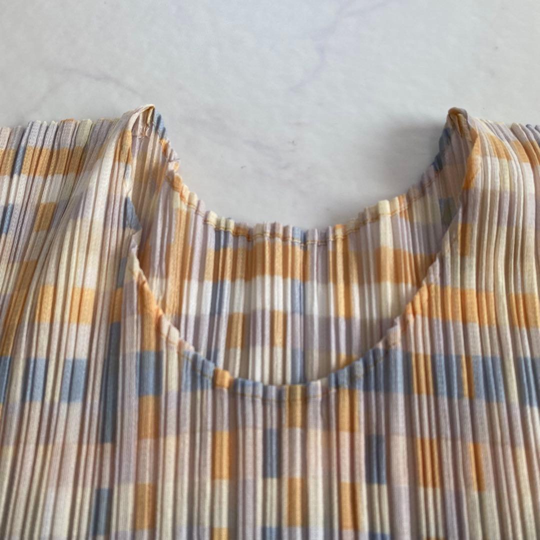 希少★PLEATS PLEASE イッセイミヤケ 半袖カットソー プリーツ 3