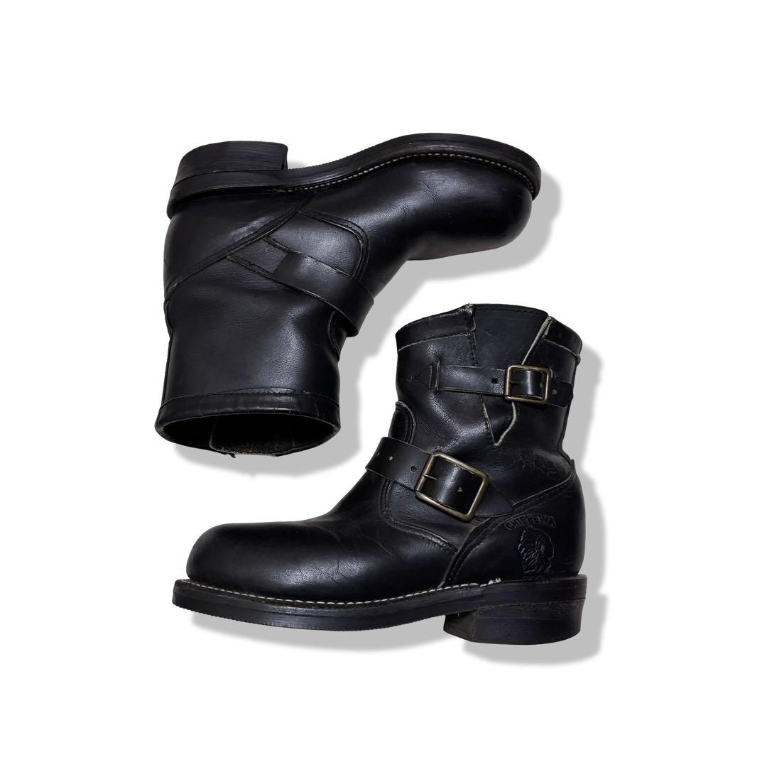 靴 chippewa short engineerboots leather y2k